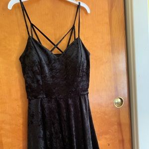 Velvety black dress- AByers